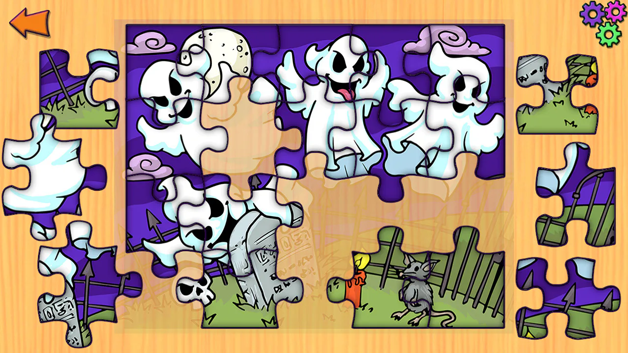 Halloween Jigsaw Puzzles - 适合儿童和幼儿的万圣节拼图益智游戏