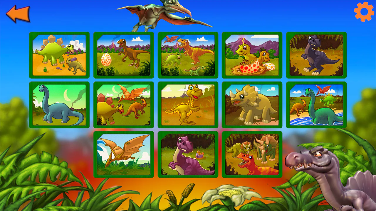 Dinosaur Jigsaw Puzzles - 恐龙拼图儿童和幼儿的恐龙益智游戏