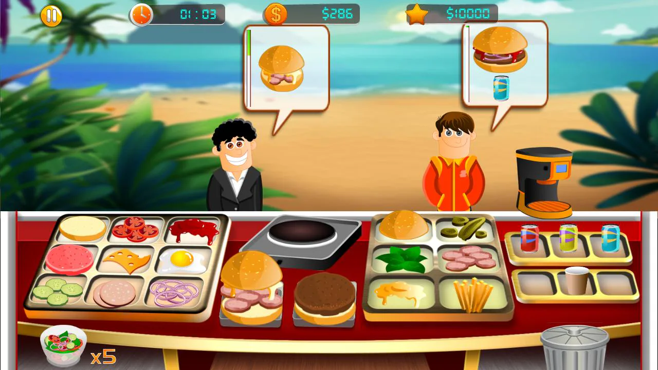 My little fast food booth