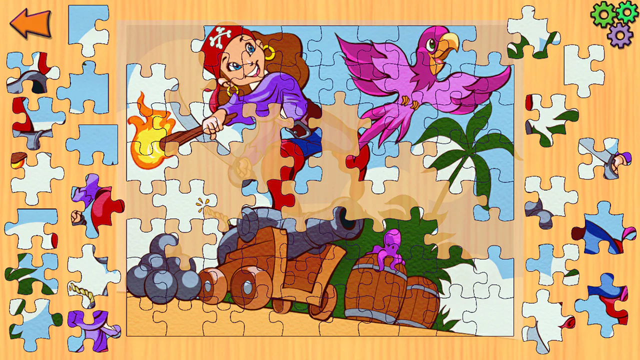 Pirates Jigsaw Puzzle - 海盗拼图教育冒险学习儿童拼图儿童和幼儿游戏