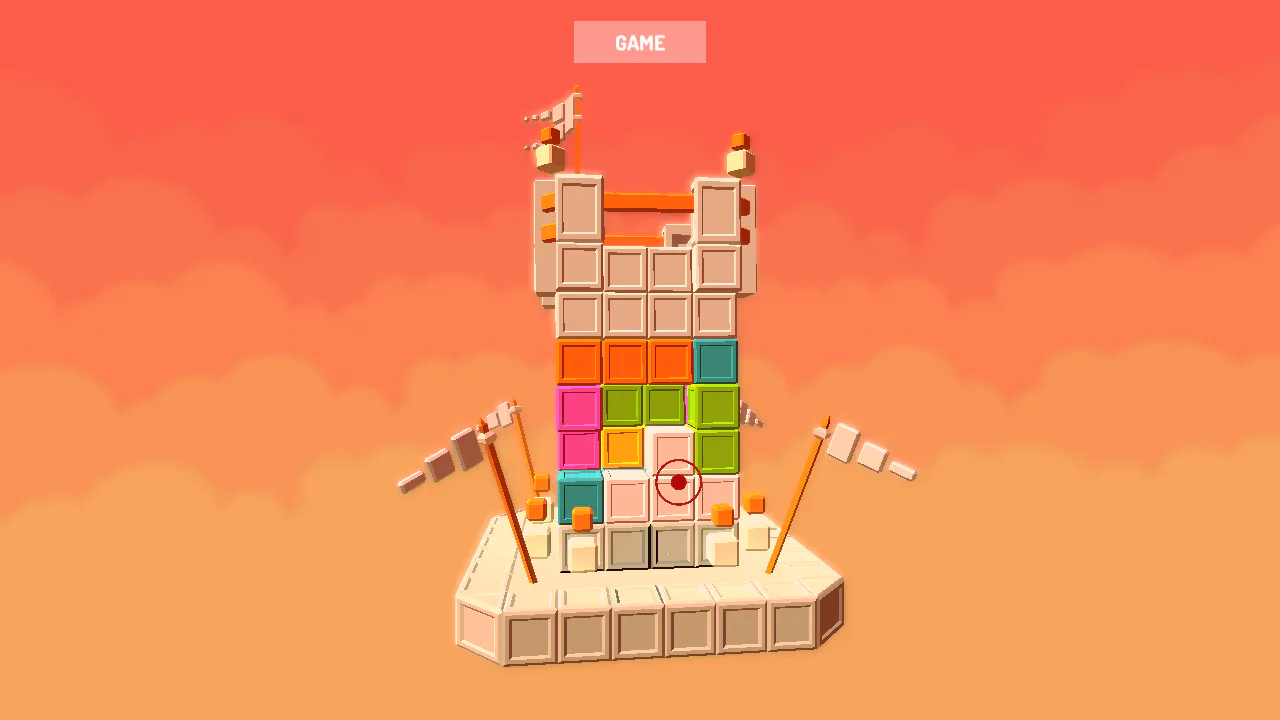 Fortress Building Puzzle - Galaxy Cube Tower Simulator Game