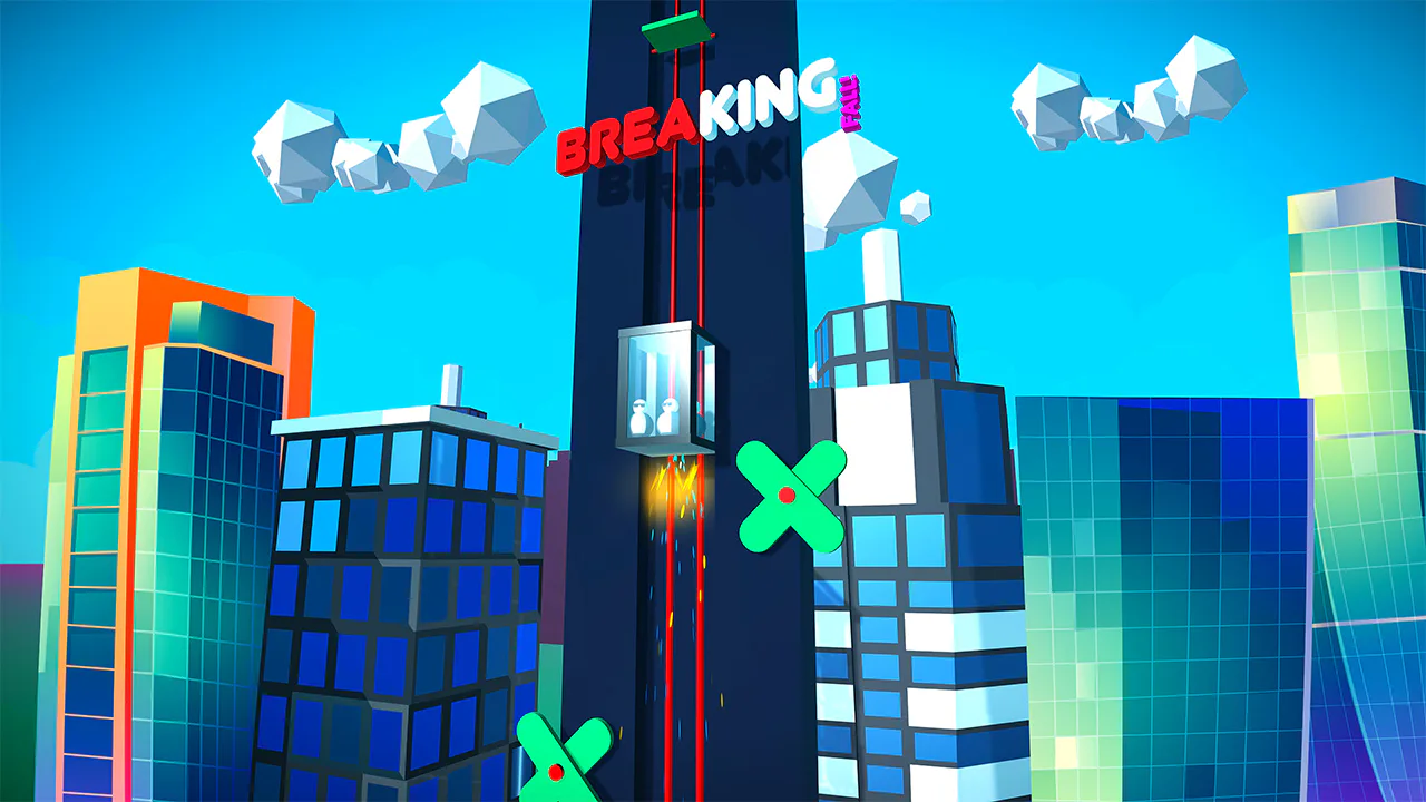 Falling Elevator - Hyper Casual Demolish Escape Survival Game