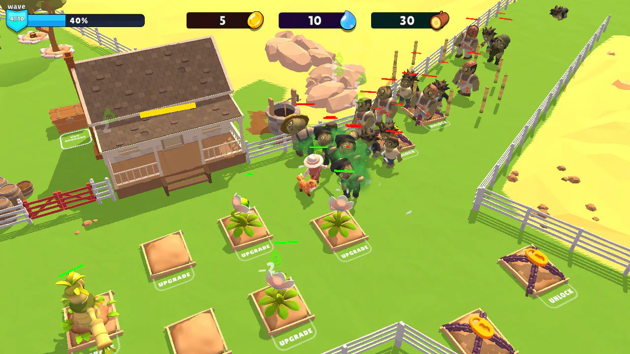 Zombie Garden vs Plants Defence -Battle Craft and Survival Simulator Game