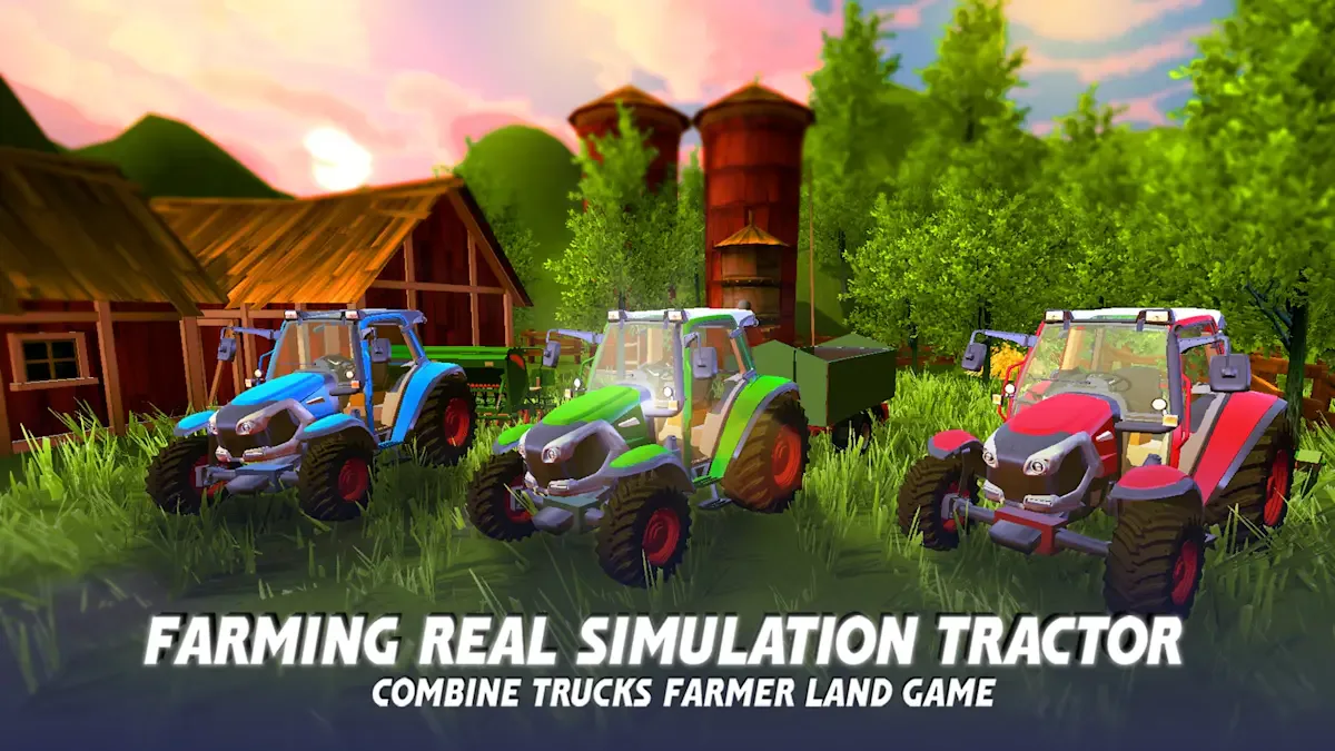 Farming Real Simulation Tractor, Combine Trucks Farmer Land Game