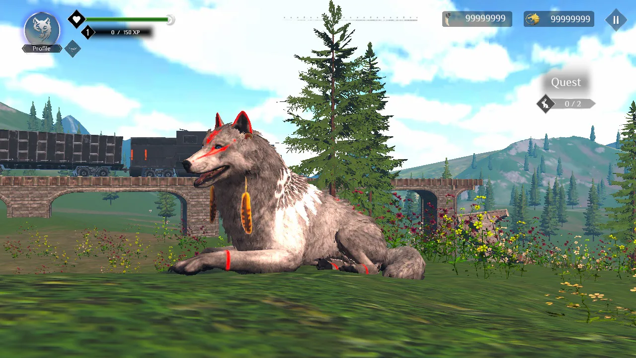 Wolf Simulator: RPG Survival Animal Battle
