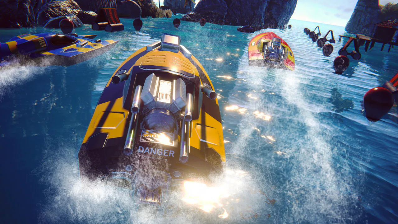 Race Boat Simulator - 3D Stunt Racing Driving Ship Ocean Action Fly