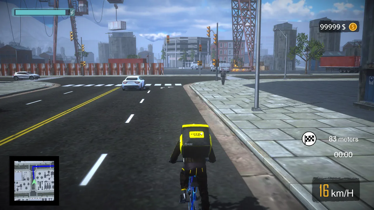 Bike Courier: Bistro Express Delivery