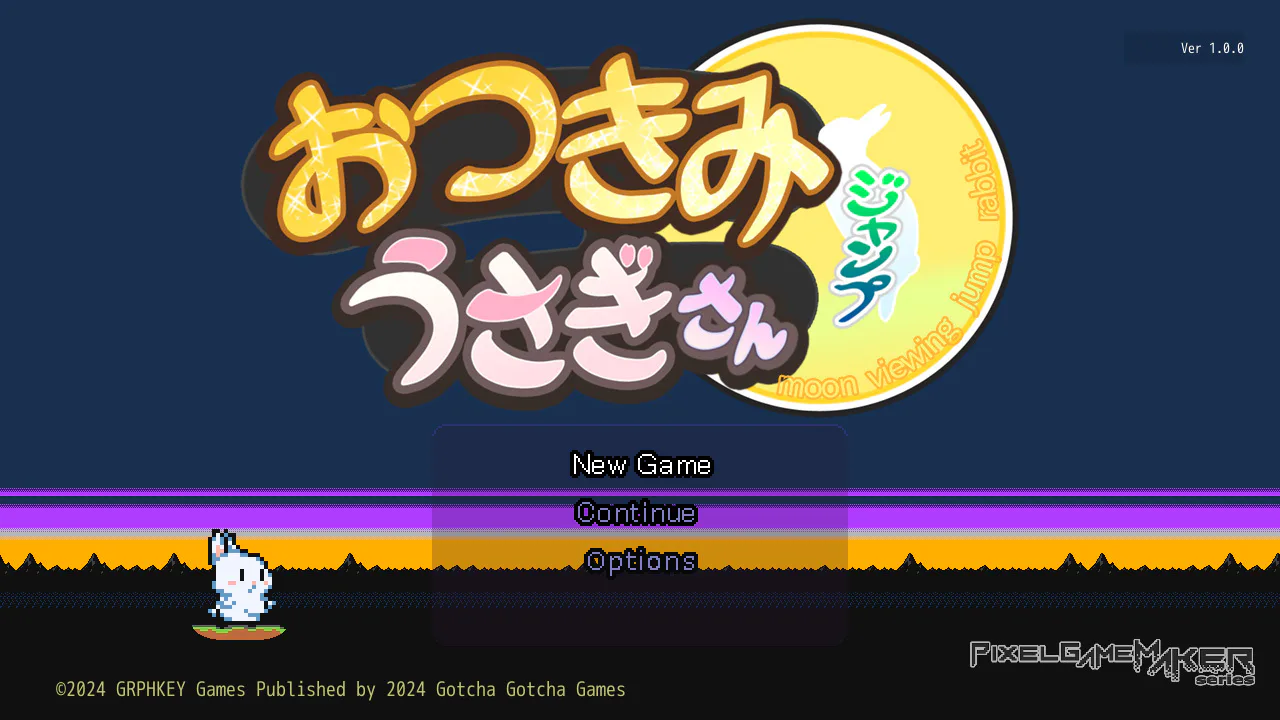 Pixel Game Maker Series Moon Viewing Jump Rabbit