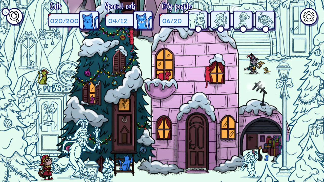 Hidden Cats in Santa's Realm