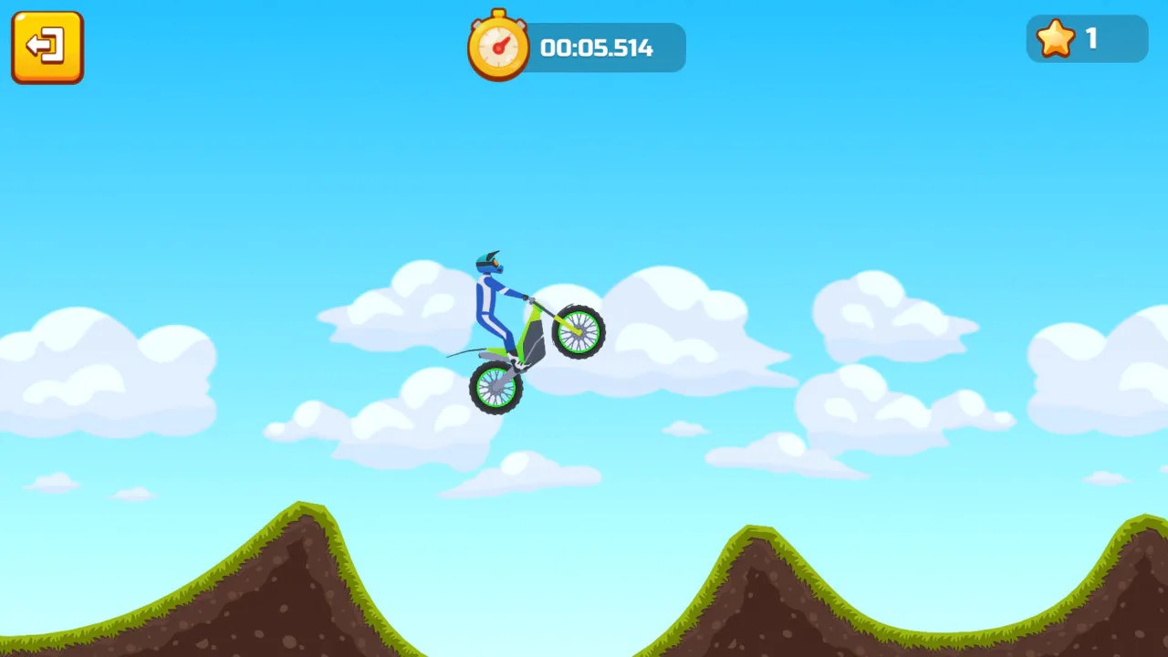 Hill Climb on a Motorcycle