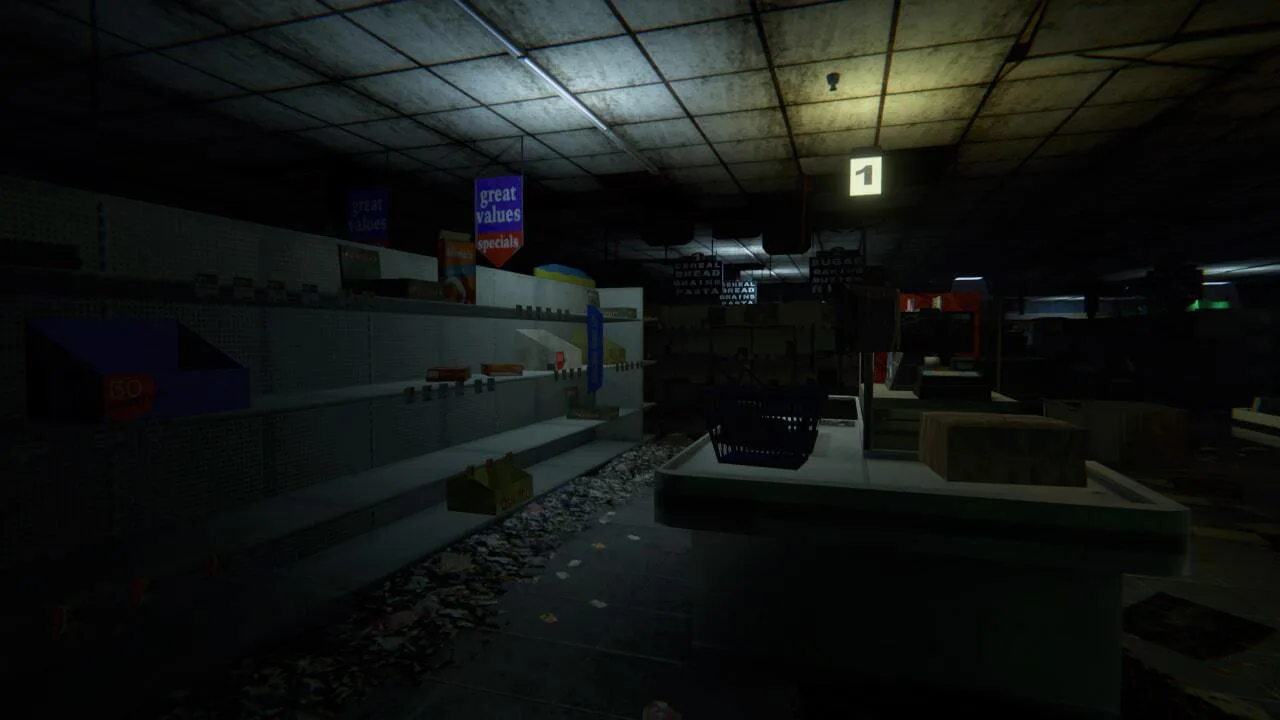 Backrooms: Exit from Supermarket Horror 密室