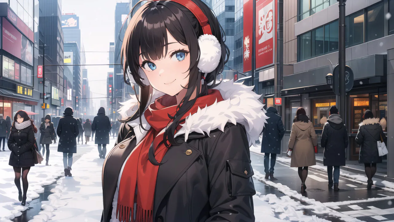 Anime Girls: Tokyo Christmas