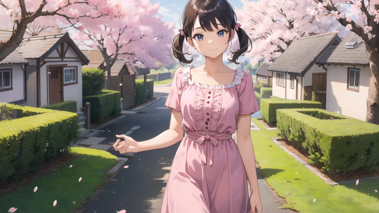 Anime Girls: Sakura Love