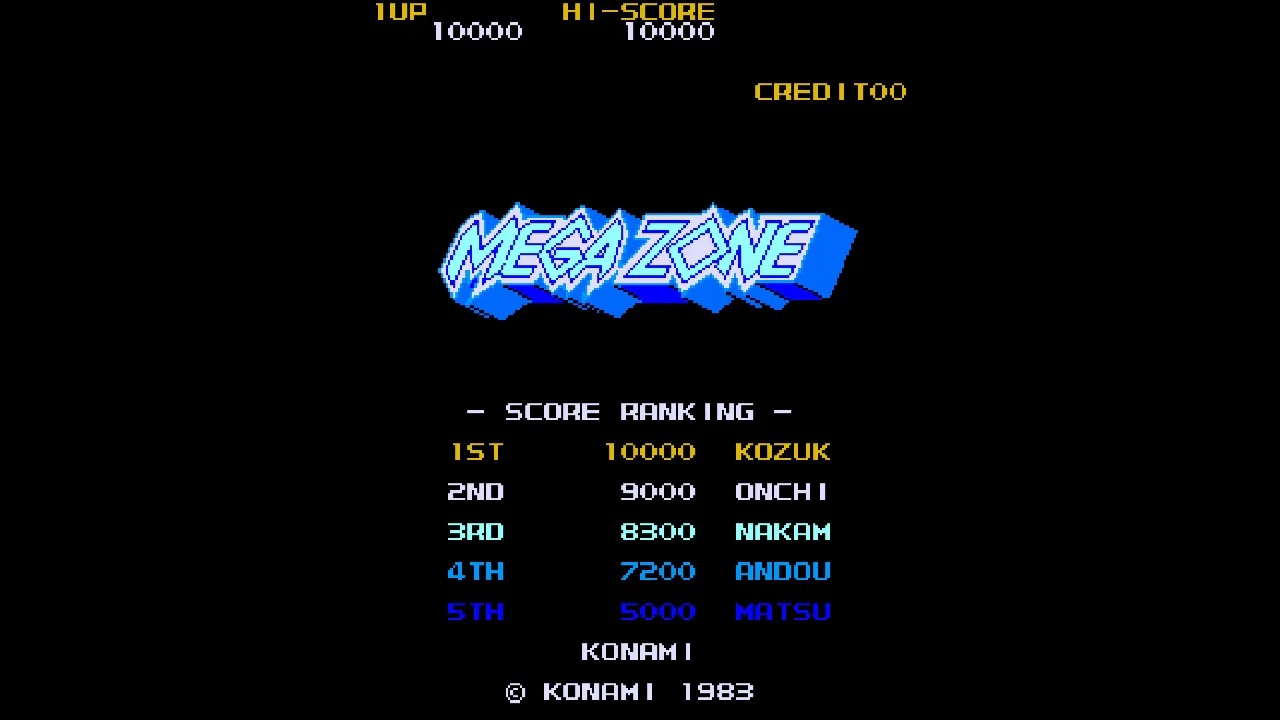 Arcade Archives MEGA ZONE