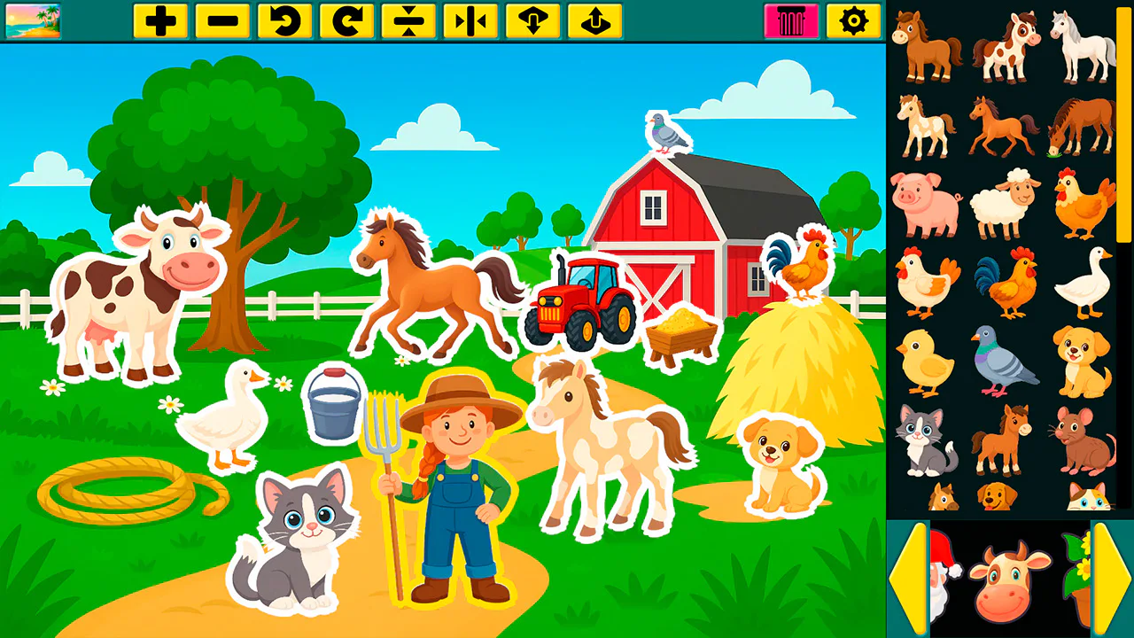 Super Sticker Studio - Creative Sticker Book Game for Kids