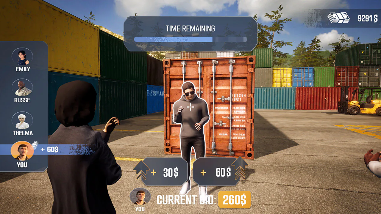 Storage Hunter Bid War Simulator