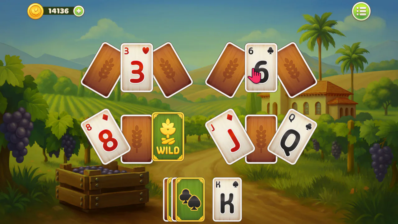 Farming TriPeaks Solitaire