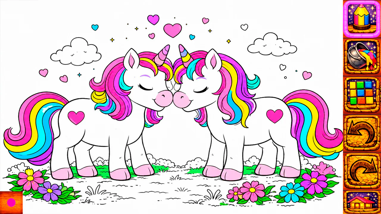 Animal Coloring Book for Kids & Toddlers: Unicorns